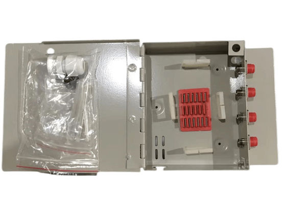 Kalite  FTTH Mini Wall Mount Fiber Optic Terminal Box 8Port SC / LC / ST / FC fabrika