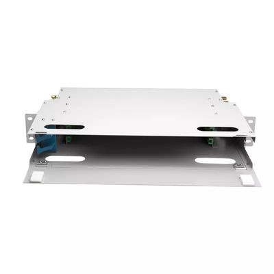 FTTH 1U Fiber Panel 24 Çekirdek 19 İnç Raf Bağlantı Paneli ODF Birimi