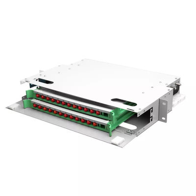 FTTH 1U Fiber Panel 24 Çekirdek 19 İnç Raf Bağlantı Paneli ODF Birimi