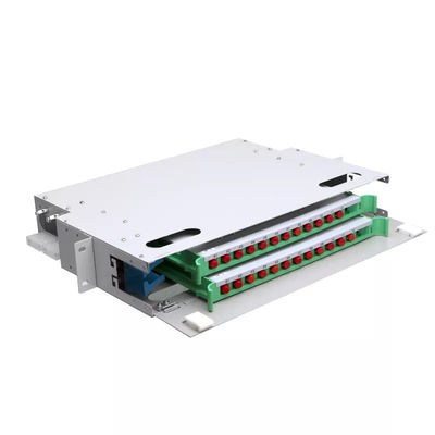 FTTH 1U Fiber Panel 24 Çekirdek 19 İnç Raf Bağlantı Paneli ODF Birimi