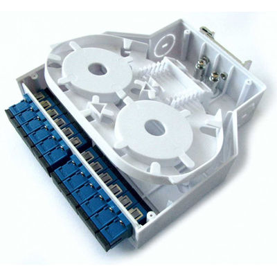 Abs Plastik Din Ray Montajlı Fiber Optik Terminal Kutusu 12 Adaptör Lc/Upc Simplex