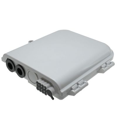 Fiber Optik Terminal Kutusu 8 Çekirdekli SM/DX SC/LC/ST/FC Açık Gri/Siyah IP 66