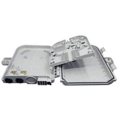 Fiber Optik Terminal Kutusu 8 Çekirdekli SM/DX SC/LC/ST/FC Açık Gri/Siyah IP 66