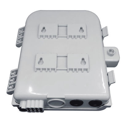 Fiber Optik Terminal Kutusu 8 Çekirdekli SM/DX SC/LC/ST/FC Açık Gri/Siyah IP 66