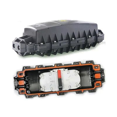 Yeraltı 288Cores Fiber Optik Kapatma 2in 2out Yatay Anten Ek Muhafazası