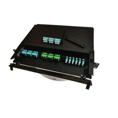 19&quot; LC Fiber Bağlantı Paneli MTP MPO 1U Metal Fiber Sonlandırma Kutusu