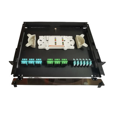 19&quot; LC Fiber Bağlantı Paneli MTP MPO 1U Metal Fiber Sonlandırma Kutusu