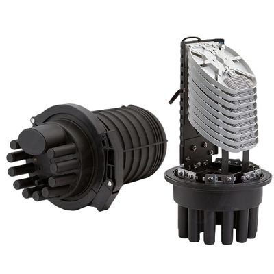 Dış Mekan Anteni 288 çekirdekli Fiber Optik Ortak Muhafaza 6in 6out Dome Splice Kapatma