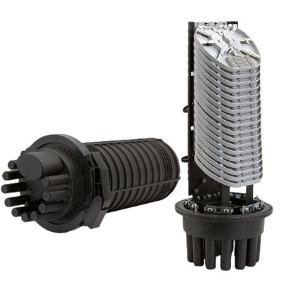 Dış Mekan Anteni 288 çekirdekli Fiber Optik Ortak Muhafaza 6in 6out Dome Splice Kapatma