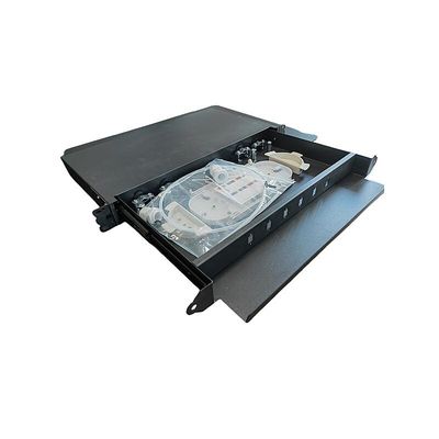 6 Bağlantı Noktalı Fiber Optik Bağlantı Paneli SC 12 Çekirdek 1U Raf Montajlı Fiber Muhafaza