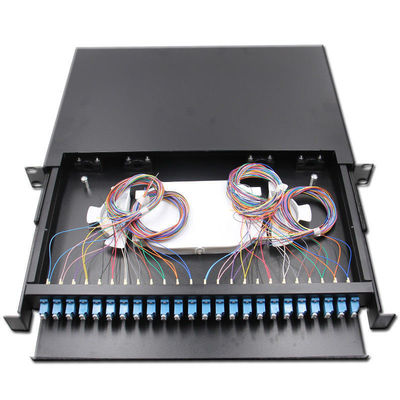 ODF 24 Bağlantı Noktalı Fiber Optik Yama Paneli Muhafaza Kutusu 24 Çekirdekli Çekmece Bağlantısı