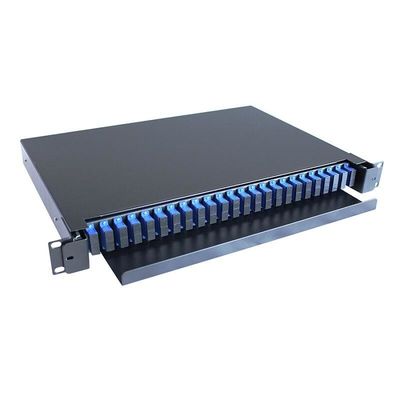 Çekmece Tipi Fiber Optik Sonlandırma Pano Kutusu 48 Core 1U Sürgülü