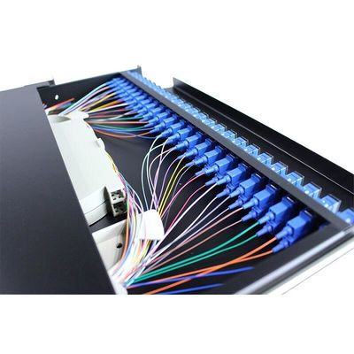 Çekmece Tipi Fiber Optik Sonlandırma Pano Kutusu 48 Core 1U Sürgülü