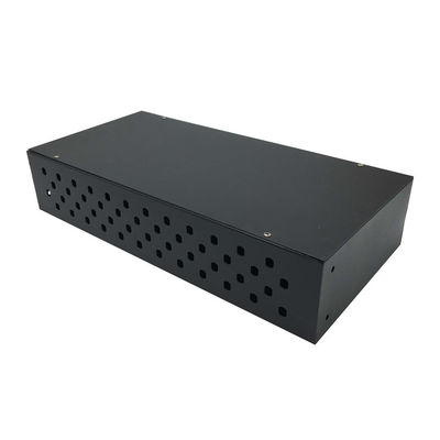 Soğuk Rulo Çelik Raf Fiber Optik Yama Paneli 0.8mm Kalın 2U FC Adaptörü