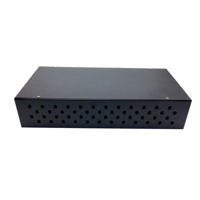Soğuk Rulo Çelik Raf Fiber Optik Yama Paneli 0.8mm Kalın 2U FC Adaptörü