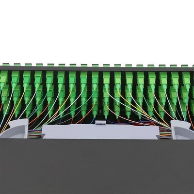 19 İnç 2U Raf Montaj Muhafazası ODF 72 Çekirdek Fiber Bağlantı Paneli Sürgülü Tip