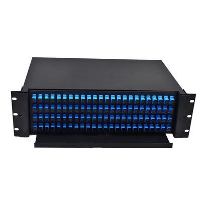 3u 3ru 19&quot; ODF 96 Fiber Optik Raf Montajlı Kutu Çekmece Tipi Patch Panel