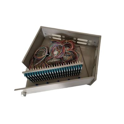 3U Fiber Optik Bağlantı Paneli Raf Montajı 288Core LC Dörtlü Salıncak Stili