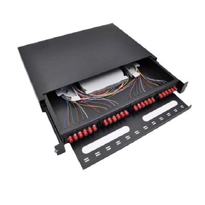 MPO FC Fiber Bağlantı Paneli 19 24 Bağlantı Noktası Bağlantı Paneli Raf Montajı OEM