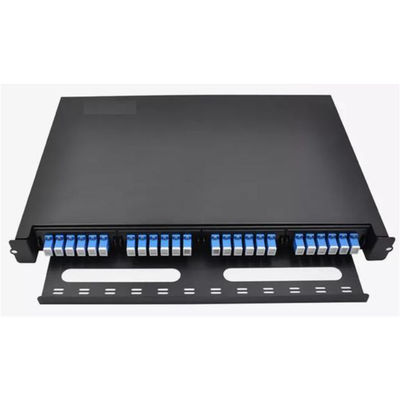 MPO Optik Fiber Sonlandırma Kutusu Ekleme Yama Paneli 24 Bağlantı Noktalı SC Simplex