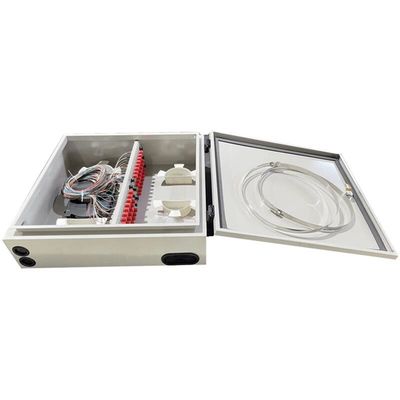 48 Çekirdekli Duvara Monte Fiber Dağıtım Kutusu Dış Mekan Suya Dayanıklı 48F LCD Adaptörü