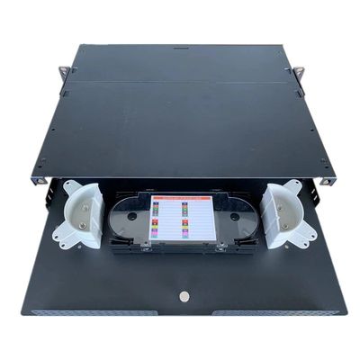2U MPO MTP Bağlantı Panelleri APC SC Dubleks Fiber Muhafaza Raf Montajı