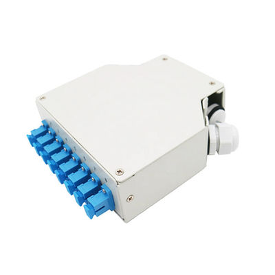 Sc / Upc Adaptörlü Singemode Pigtailler ile 8 Bağlantı Noktalı Din Ray Monteli Fiber Optik Din Ray Terminal Kutusu