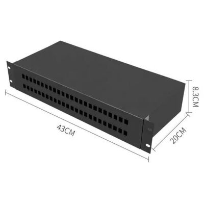 Sabit ODF Fiber Optik Dağıtım Paneli 2U Raf Montajlı Patch Panel
