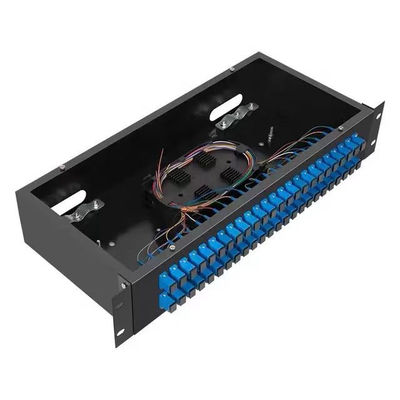 Sabit ODF Fiber Optik Dağıtım Paneli 2U Raf Montajlı Patch Panel