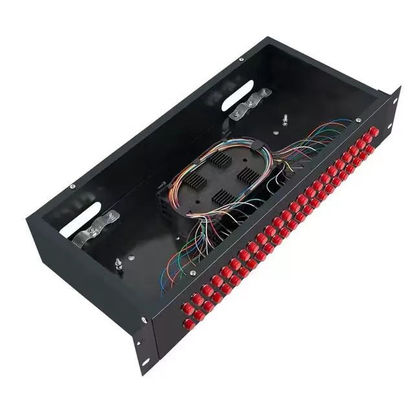 Sabit ODF Fiber Optik Dağıtım Paneli 2U Raf Montajlı Patch Panel
