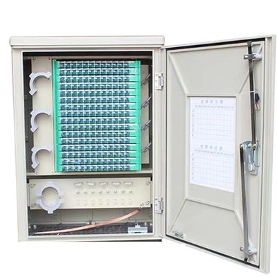 144 Çekirdek Dış Mekan Fiber Optik Dağıtım Kabini FTTH Suya Dayanıklı SMC Malzemesi