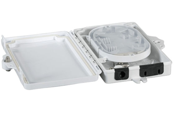 2 Portlu Fiber Optik Terminal Kutusu FTTH Dış Mekan/İç Mekan PC ABS Malzemesi Açık Gri