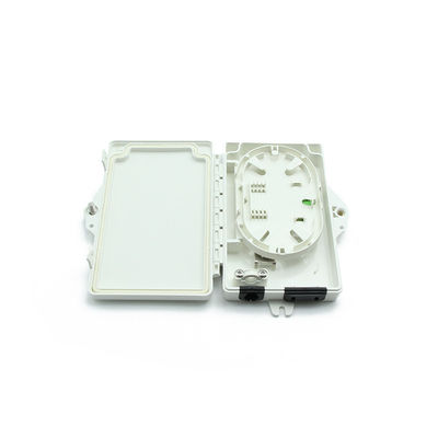 2 Portlu Fiber Optik Terminal Kutusu FTTH Dış Mekan/İç Mekan PC ABS Malzemesi Açık Gri
