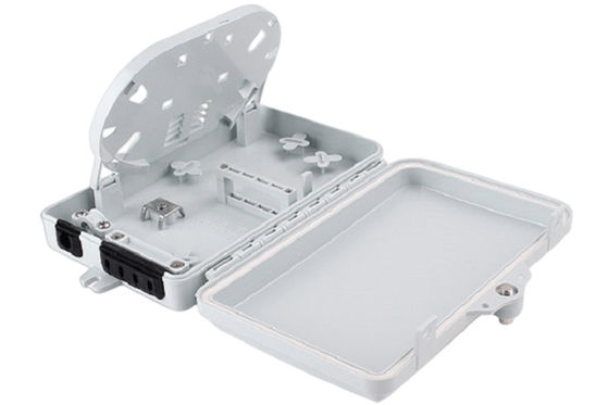 4Port Fiber Optik Terminal Kutusu SC Simplex SM Kabloları Beyaz Suya Dayanıklı IP-66