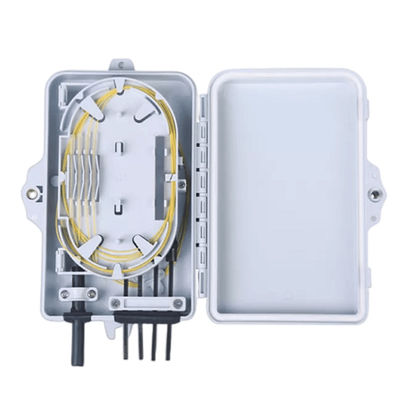 4Port Fiber Optik Terminal Kutusu SC Simplex SM Kabloları Beyaz Suya Dayanıklı IP-66