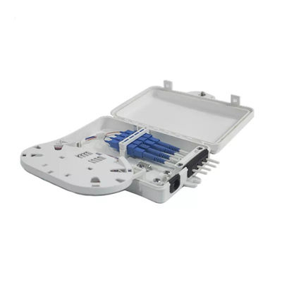 4Port Fiber Optik Terminal Kutusu SC Simplex SM Kabloları Beyaz Suya Dayanıklı IP-66