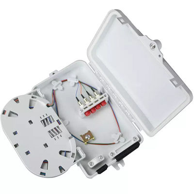 4Port Fiber Optik Terminal Kutusu SC Simplex SM Kabloları Beyaz Suya Dayanıklı IP-66