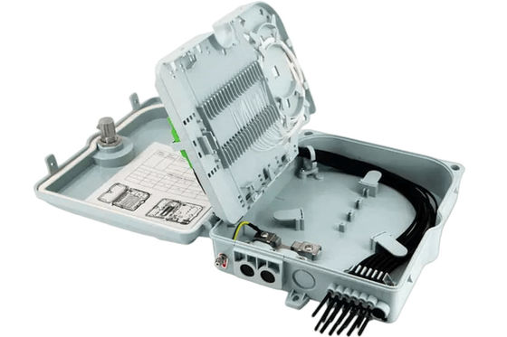 Fiber Optik Terminal Kutusu 12Port SC/LC/ST/FC IP-66 UPC/APC Açık Gri FTTH