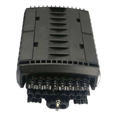FTTB 24 Bağlantı Noktalı Fiber Sonlandırma Kutusu Duvar Montajlı Siyah IP68 OM1 96Çekirdek