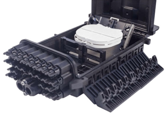 FTTB 24 Bağlantı Noktalı Fiber Sonlandırma Kutusu Duvar Montajlı Siyah IP68 OM1 96Çekirdek