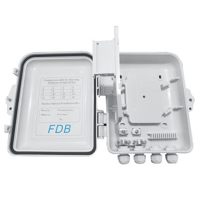 SC 1x8 PLC Fiber Optik Bölücü Kutusu IP65 12 Çekirdek Duvara Monte