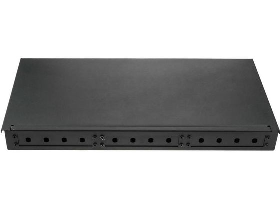 19&quot; Raf Montajlı Fiber Bağlantı Paneli ST Adaptörü 1U Fiber Muhafaza 12 Çekirdek