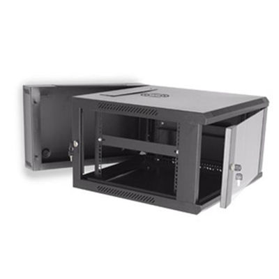 Kasa Sunucu Rafı Duvara Monte Raf Kabini 1.2mm 6U Cam Kapı