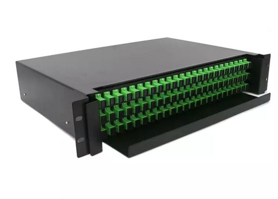 2U 48 Bağlantı Noktalı Fiber Optik Bağlantı Paneli Işık Fc Tek Yönlü Sürgülü ODF