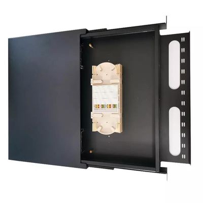 Raf Montajlı Fiber Optik Yama Paneli 1U Havalandırmalı 19 İnç ODF 24 Çekirdek