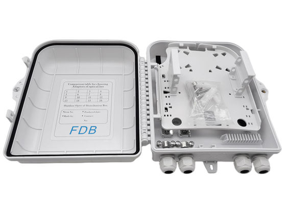 Beyaz Fiber Optik Bölücü Kutusu LC 1x16 PLC Bölücü Duvar Montajı
