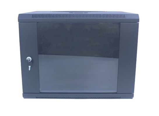 9U Sunucu Raf Kabini 19&quot; Duvar Montajlı Çıkarılabilir Siyah Veri Kabini/Ağ Rafı