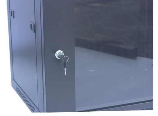 9U Sunucu Raf Kabini 19&quot; Duvar Montajlı Çıkarılabilir Siyah Veri Kabini/Ağ Rafı