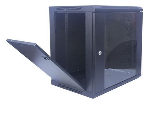12U Cam Kapı Duvara Montaj Ağ Sunucusu Kabin Muhafazası 19 İnç 600x450 Raf