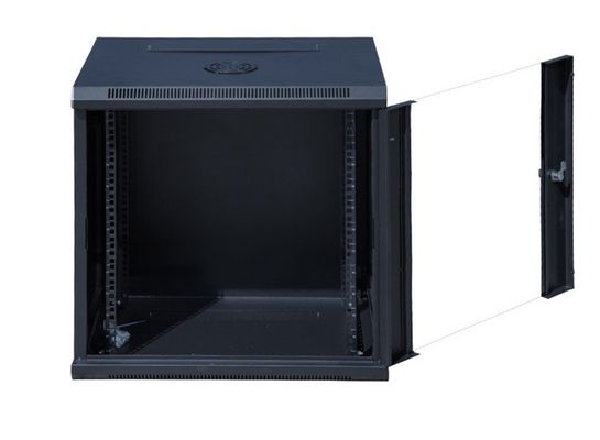 12U Cam Kapı Duvara Montaj Ağ Sunucusu Kabin Muhafazası 19 İnç 600x450 Raf